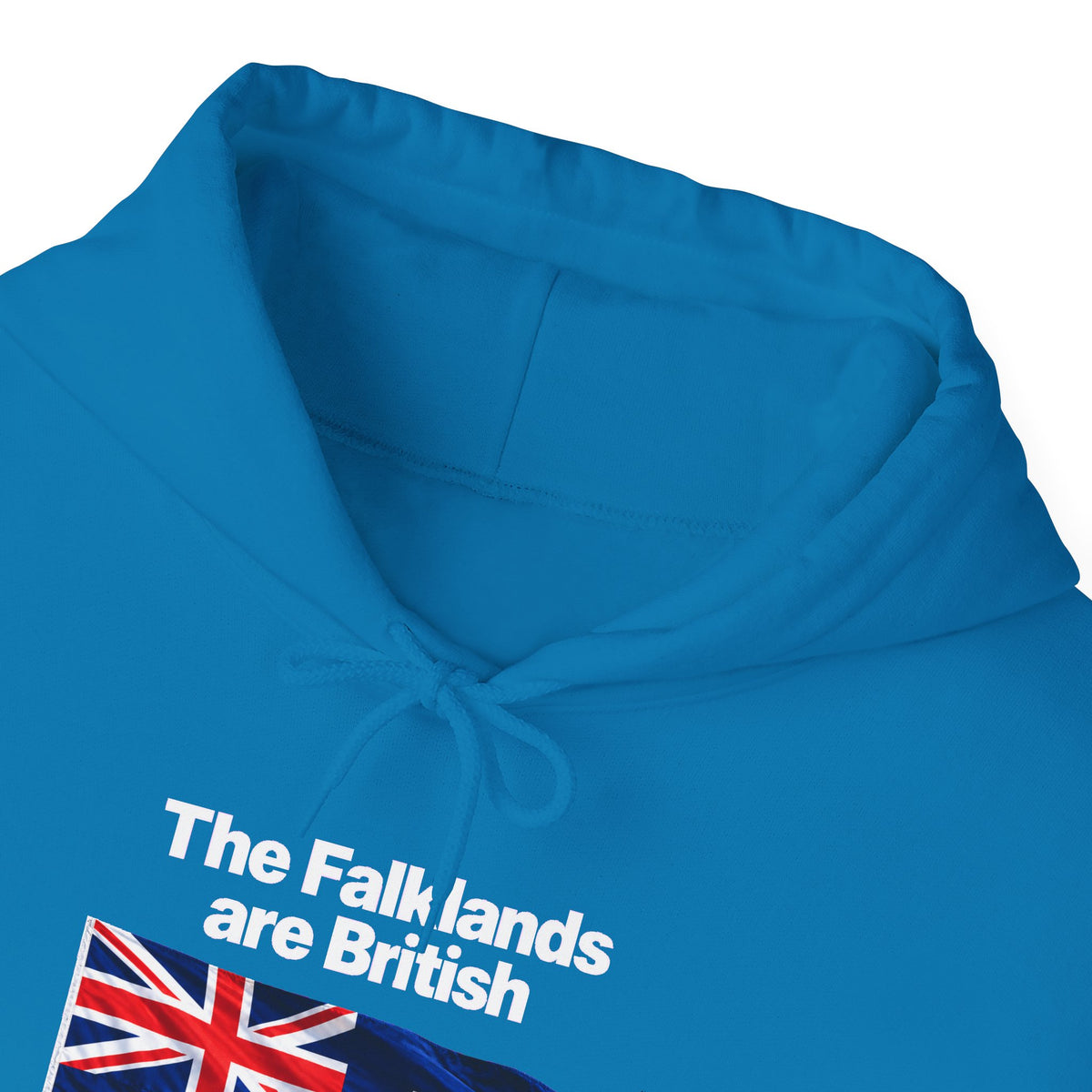Falklands Are British Hoodie – Bilingual 'Las Malvinas son británicas' Flag Pullover