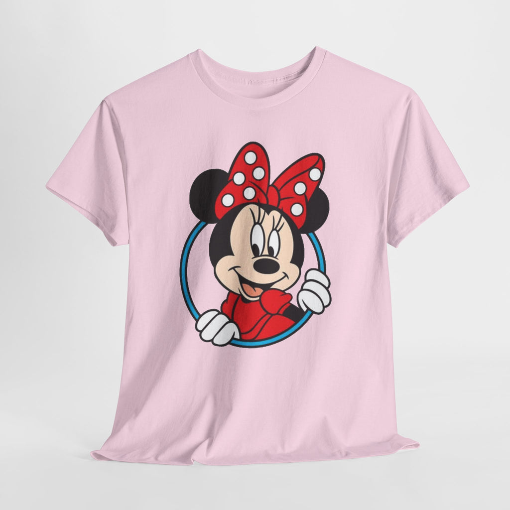 Minnie Mouse Retro Peeking Cotton T-Shirt / Tee