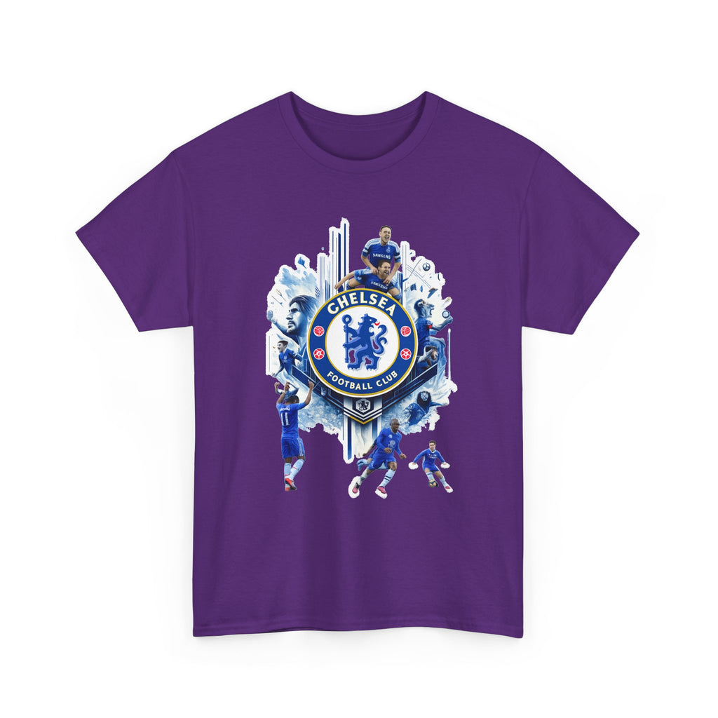 Chelsea FC Crest Players T-Shirt — Blue Football Fan Tee