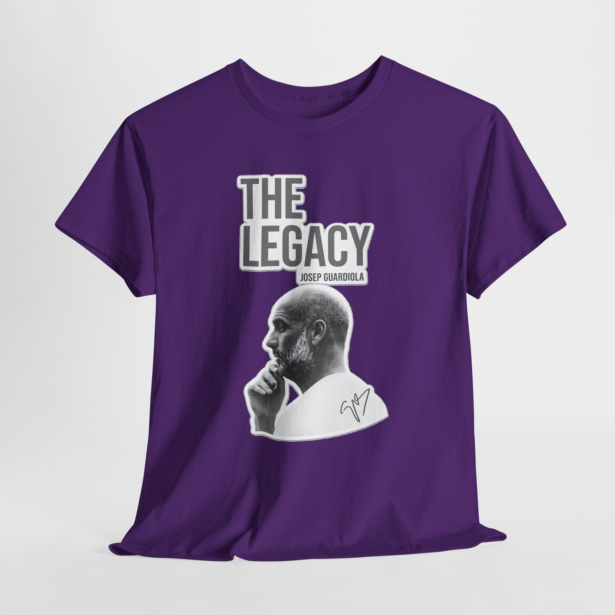 Pep Guardiola Manchester City The Legacy Tee — Inspirational Portrait Graphic T-Shirt