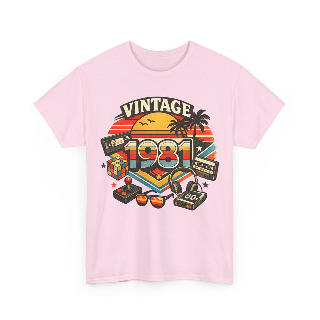 Vintage 1981 Retro Tee — 80s Nostalgia Graphic T-Shirt