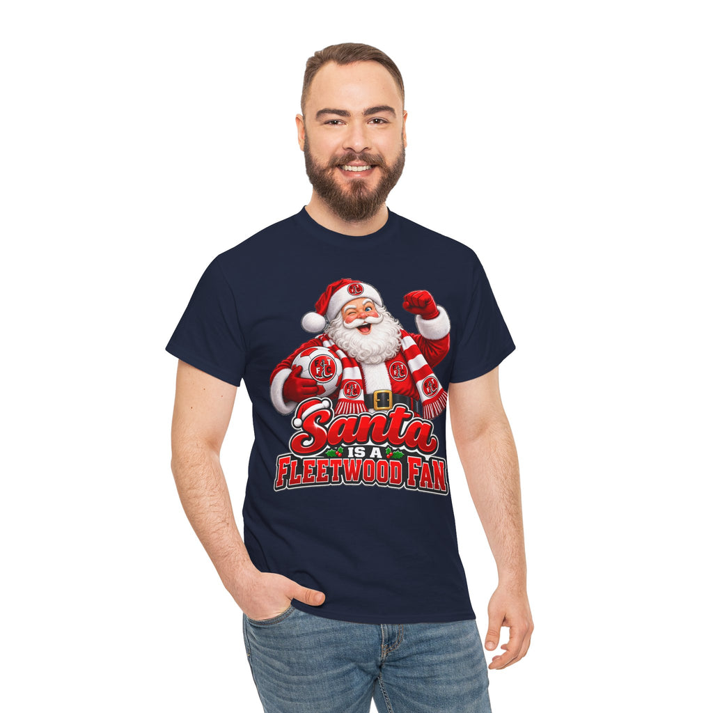 Santa Is a Fleetwood Fan Cotton T-Shirt