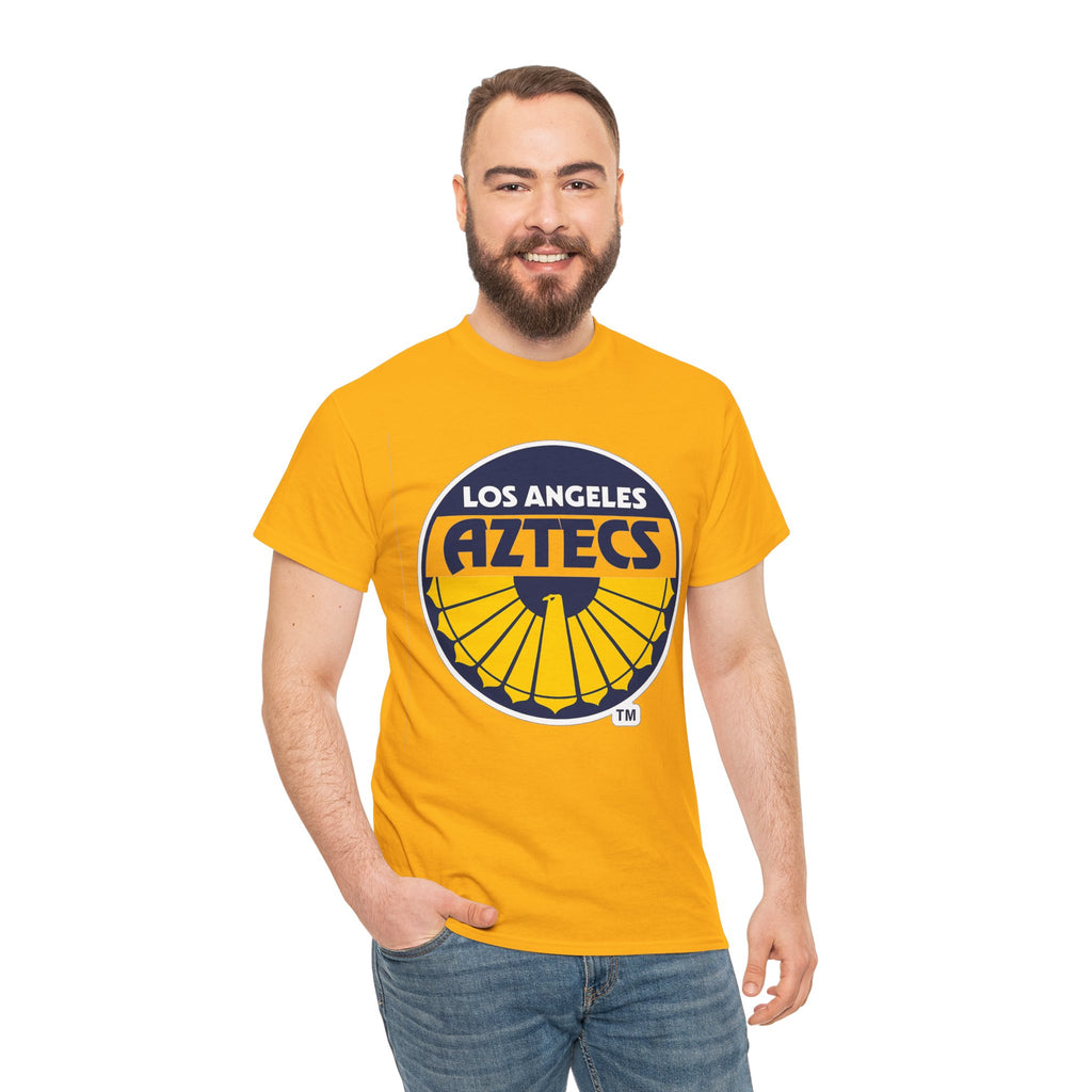 Los Angeles Aztecs Vintage Logo Cotton T-Shirt