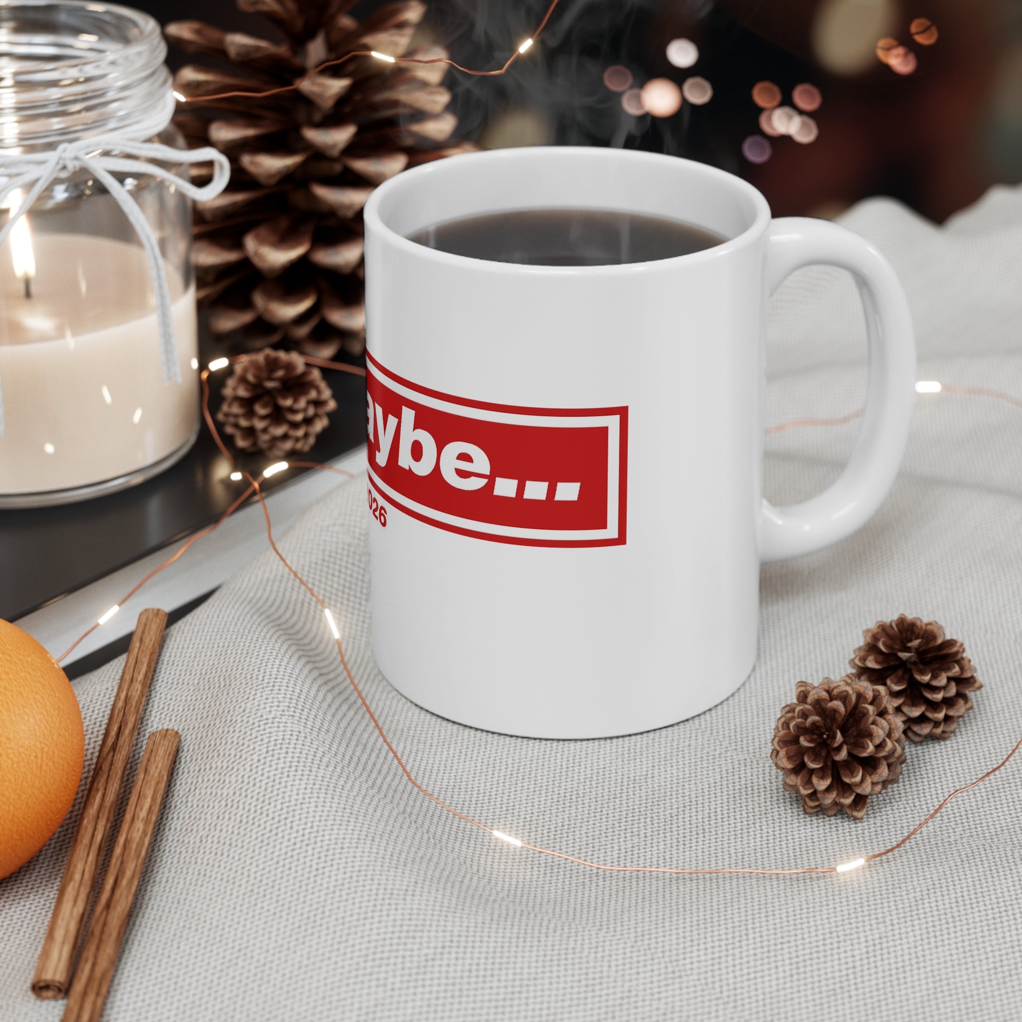 "I Said Maybe" England 2026 Red Logo Coffee Cup (11oz, 15oz)