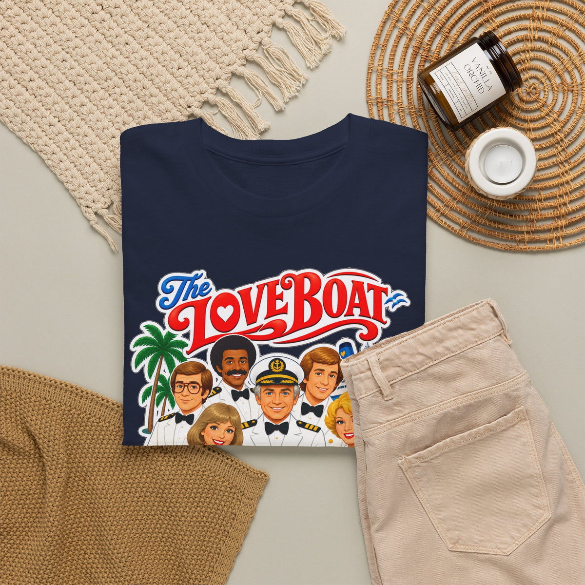 The Love Boat Crew Cotton T-Shirt — Retro TV Cruise Logo Tee