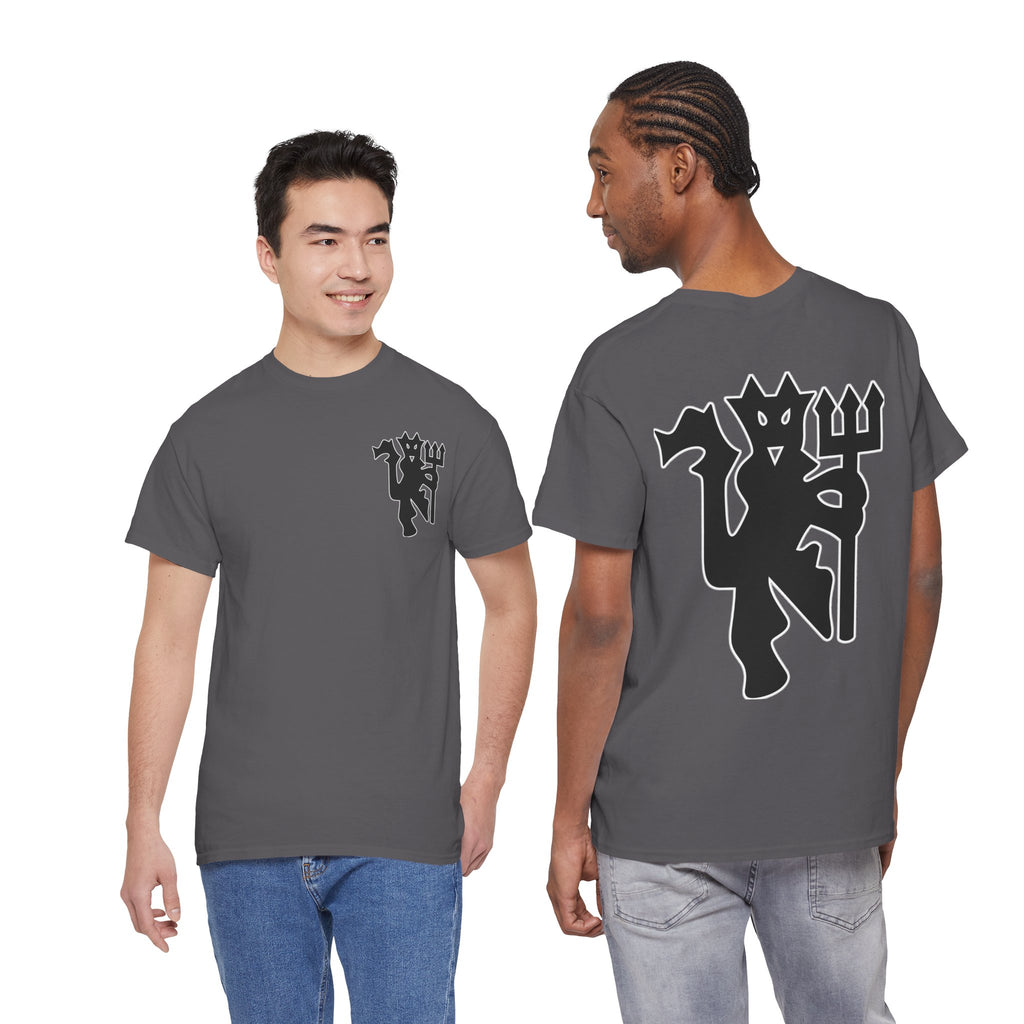 Manchester United Devil Cotton T-Shirt – Retro Trident Football Crest Tee