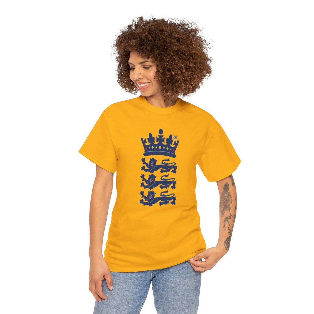 English Cricket T-Shirt — Vintage Cricket Crest Tee
