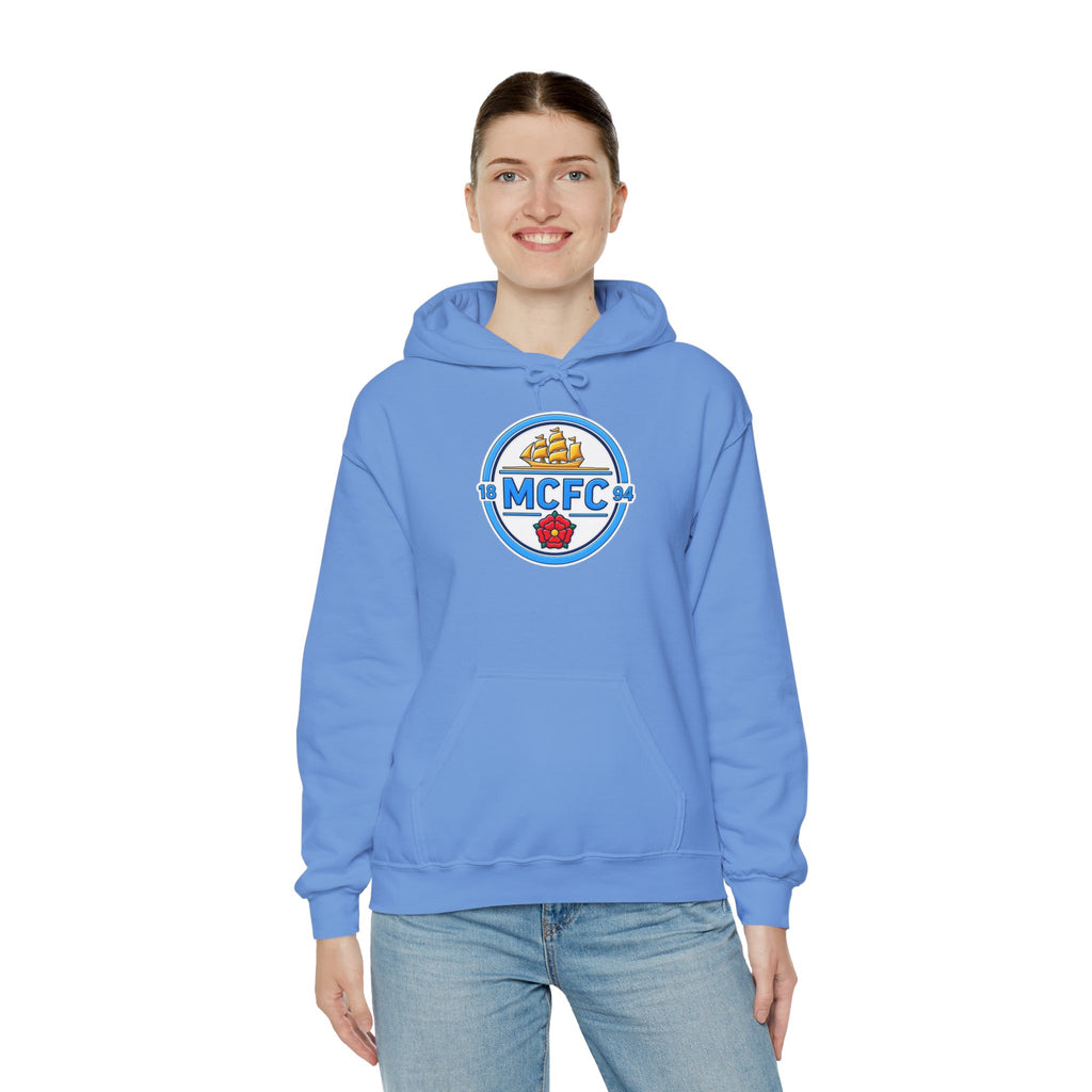 MCFC Logo Hoodie – Vintage Football Club Crest Pullover