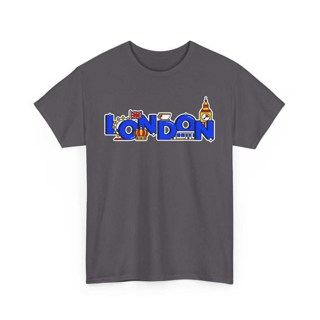 London Cityscape Tee — Illustrated London Landmarks Shirt