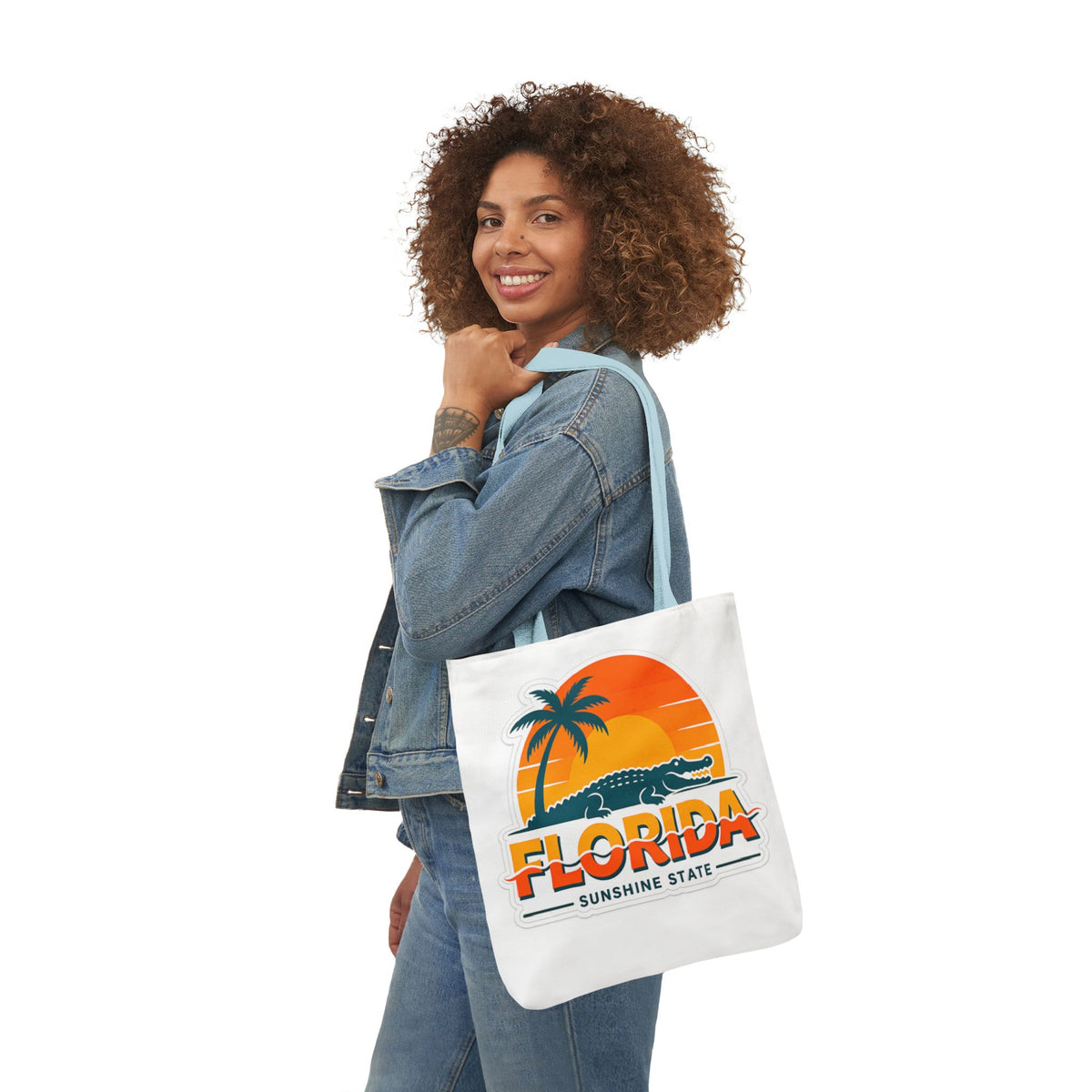 Florida Sunshine State Canvas Tote