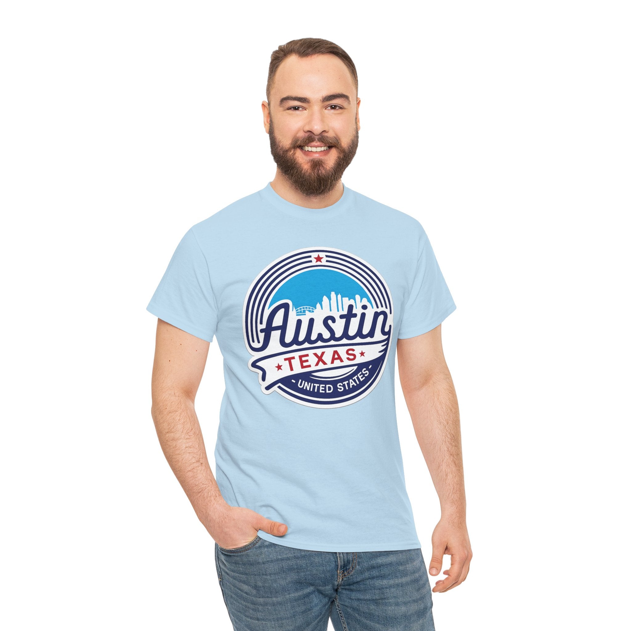 Austin Texas Retro Skyline T-Shirt — Vintage City Pride Tee