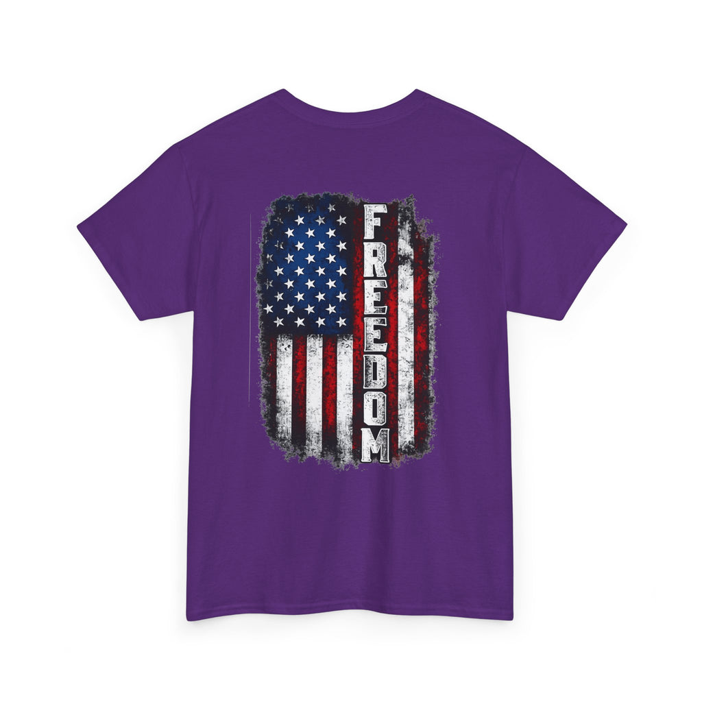 Freedom American Flag T-Shirt — Distressed USA Patriotic Tee