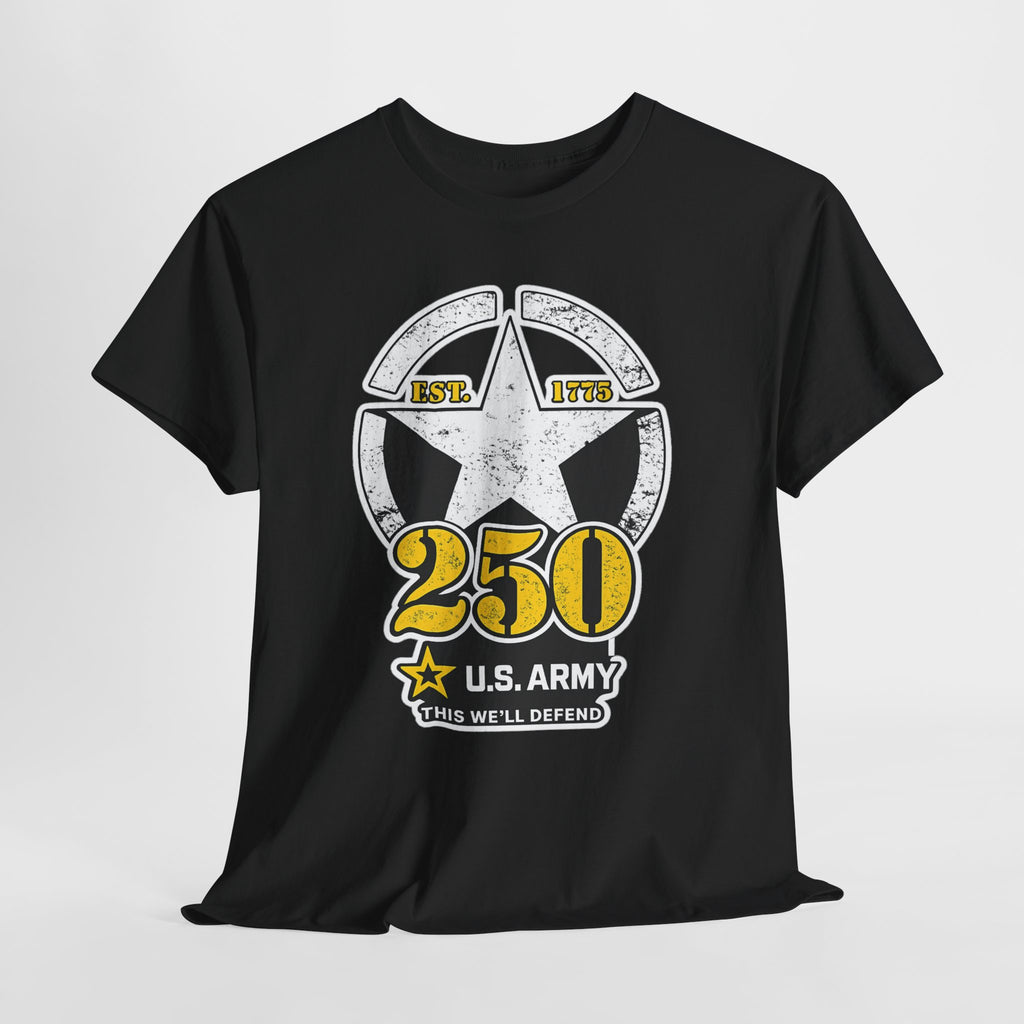 U.S. Army 250 Star Vintage T-Shirt – Military Pride Veteran Tee