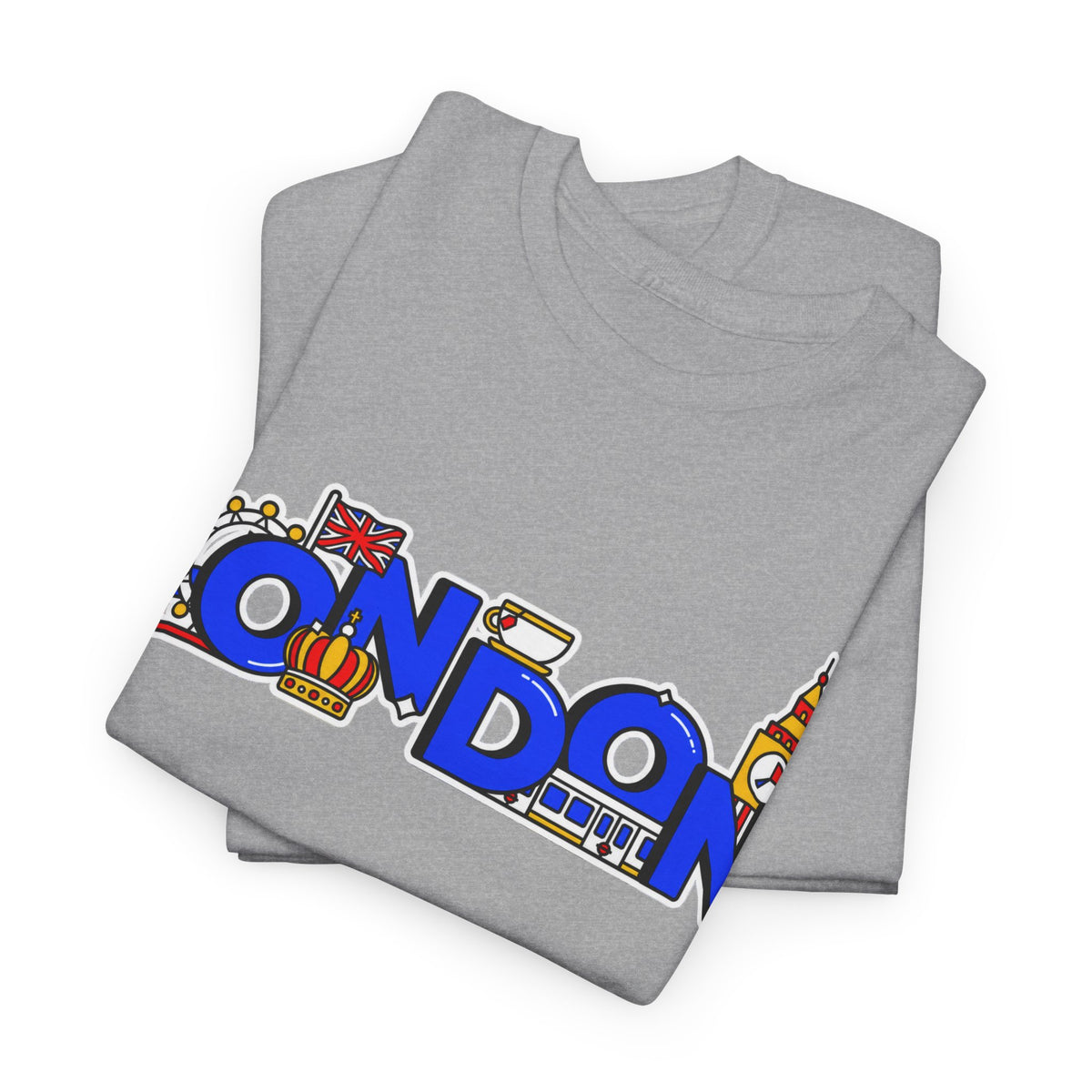 London Cityscape Tee — Illustrated London Landmarks Shirt