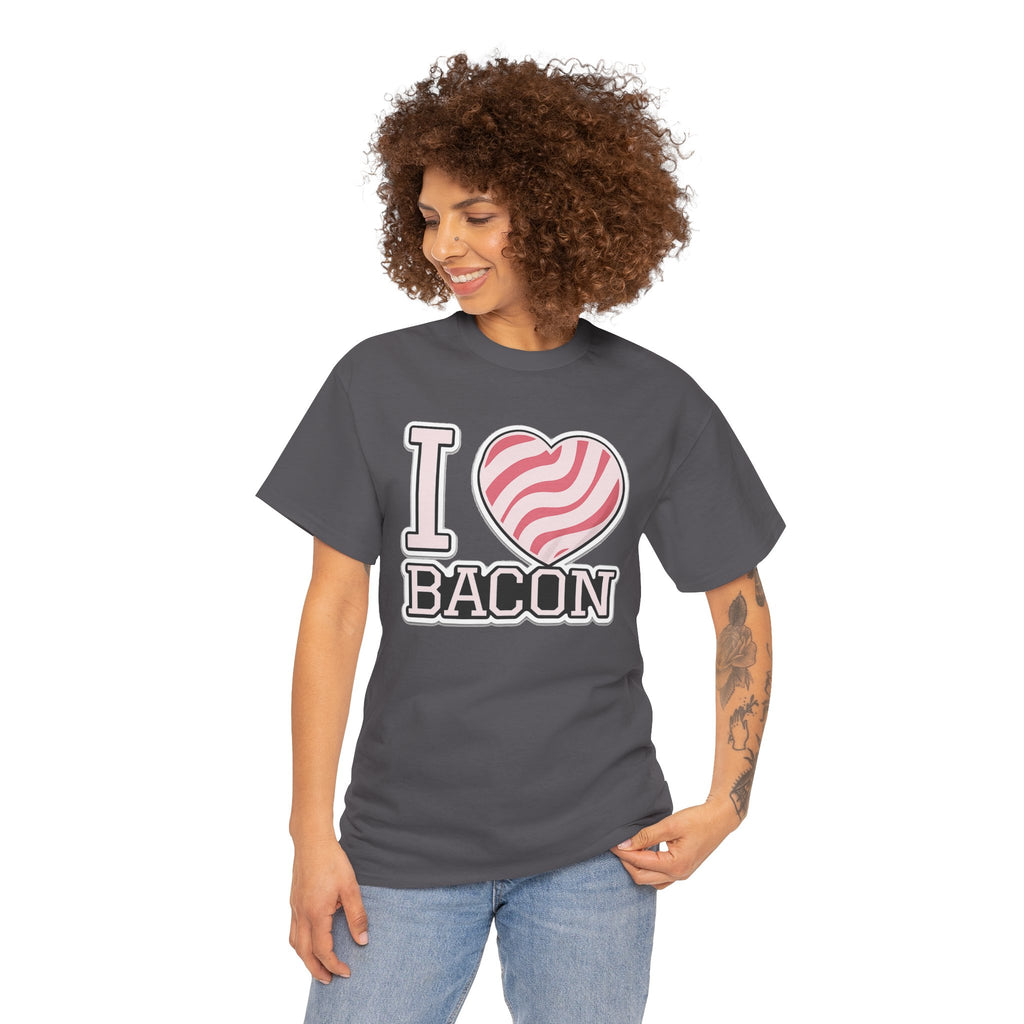 I Heart Bacon T-Shirt — Funny Novelty Bacon Lover Tee