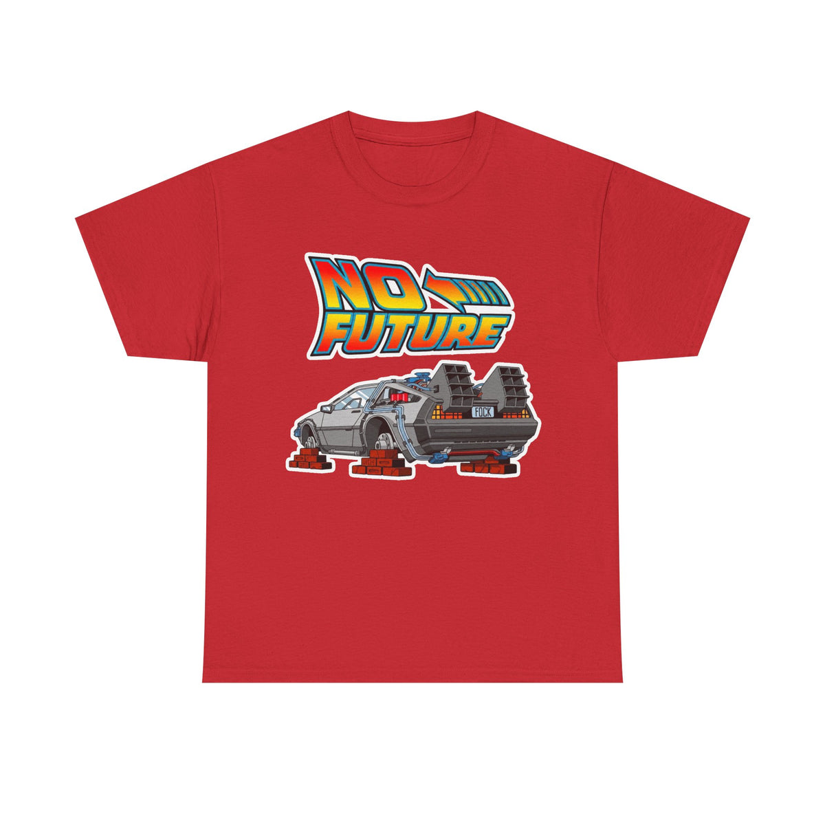 No Future DeLorean Cotton T-Shirt