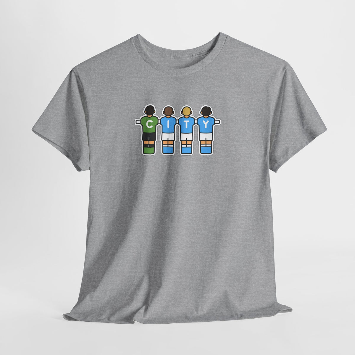 City Soccer Team Tee — Retro Foosball Players Graphic T-Shirt