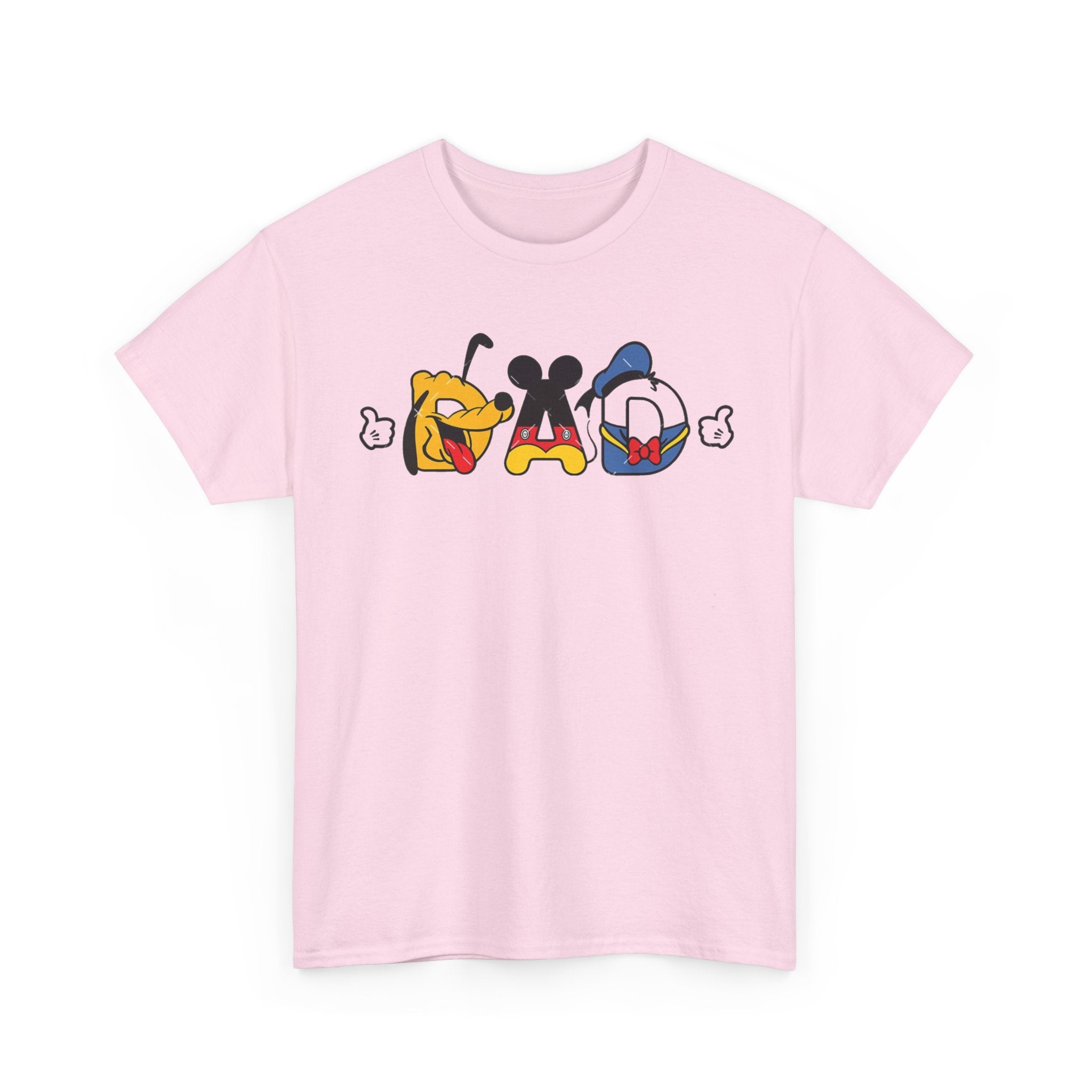 Disney Dad Character Graphic Tee — Playful Colorful Character Icons T-Shirt
