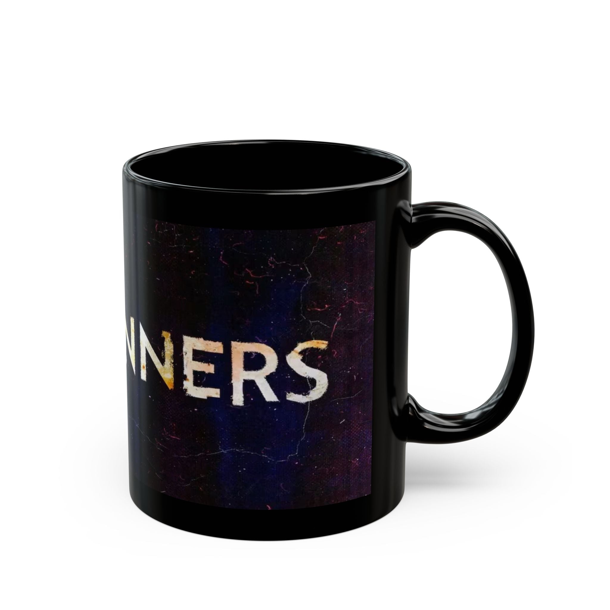 Black Ceramic Mug — 'Sinners' Vintage Art Gothic Coffee Cup
