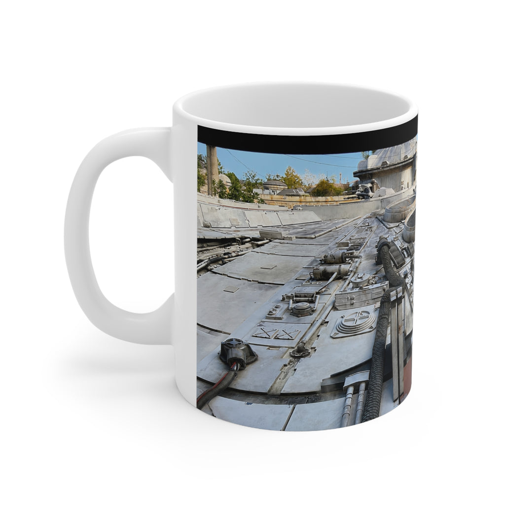 Millennium Falcon Ceramic Mug – Starship Close‑Up Coffee Cup (11oz & 15oz)