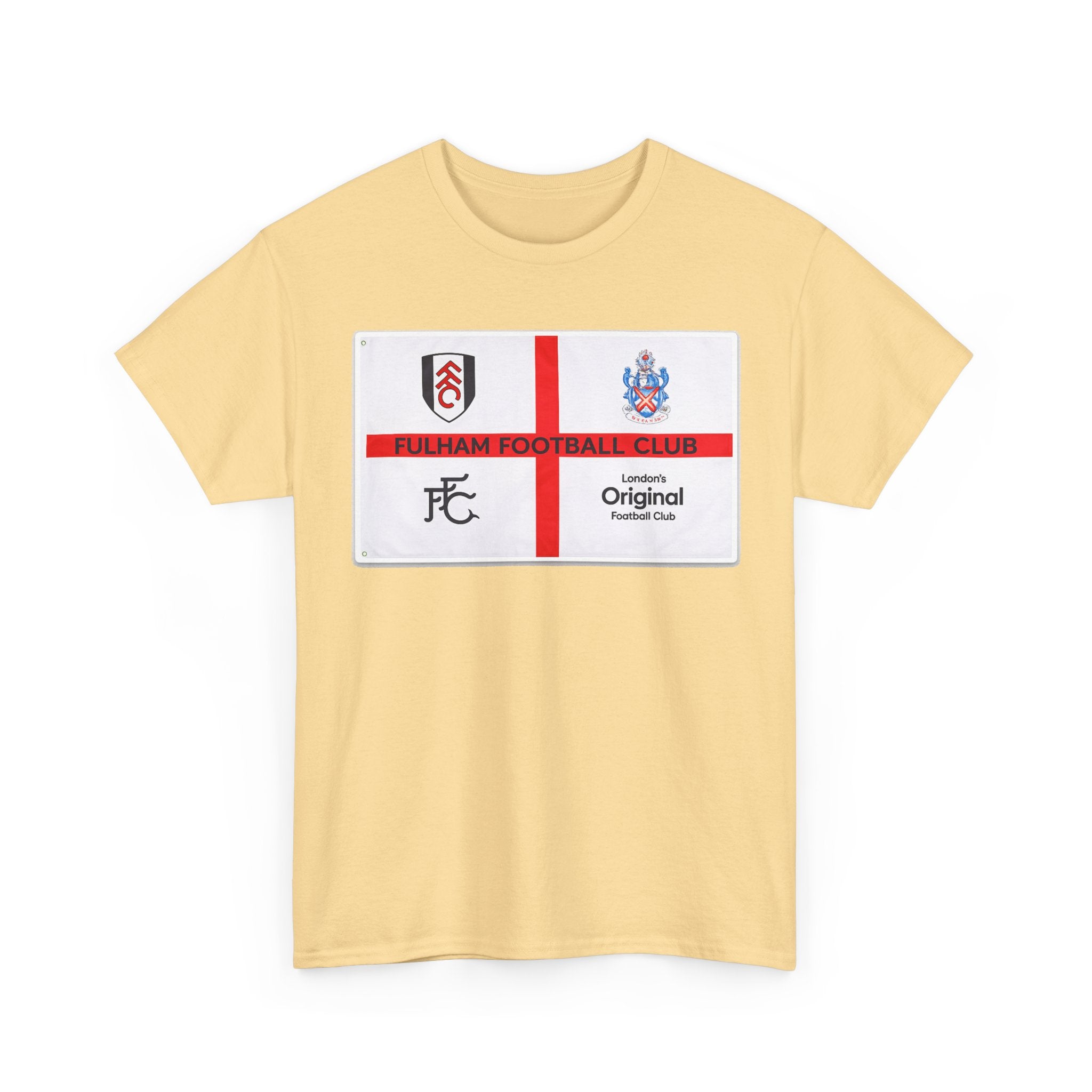 Fulham Football Club Crest Tee — St George’s Cross Football Shirt