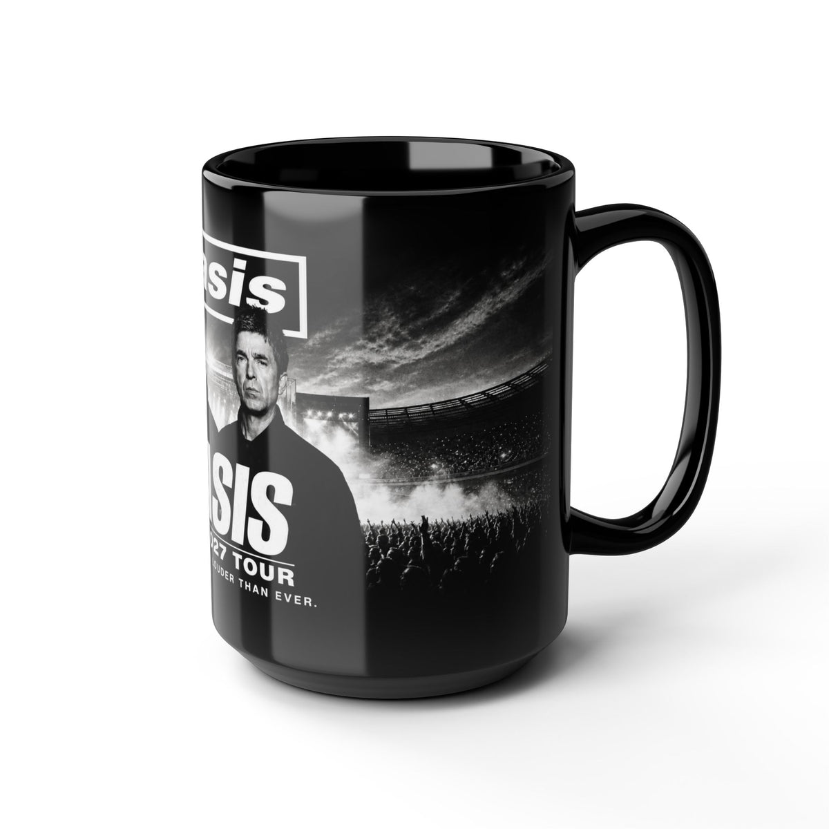 Oasis The 2027 Tour Inspired Black Coffee Mug