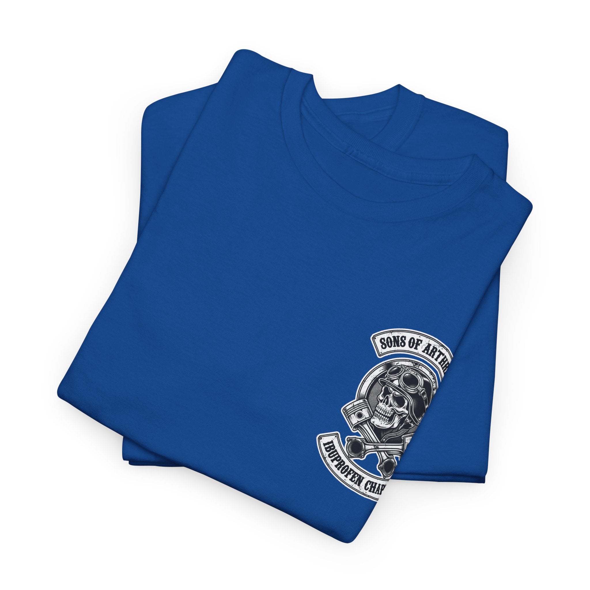 Sons of Arthritis Tee — Humorous Biker Skull "Ibuprofen Chapter" T-Shirt