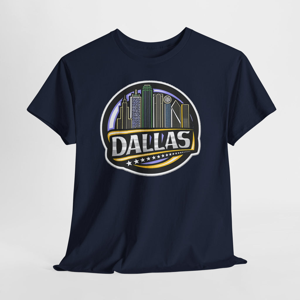 Dallas Skyline Tee — Vintage City Skyline Graphic T-Shirt