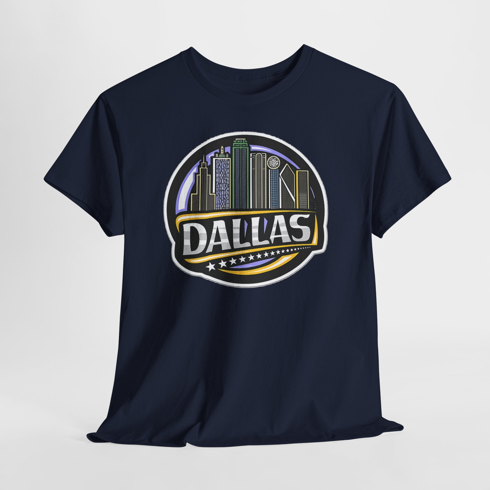 Dallas Skyline Tee — Vintage City Skyline Graphic T-Shirt