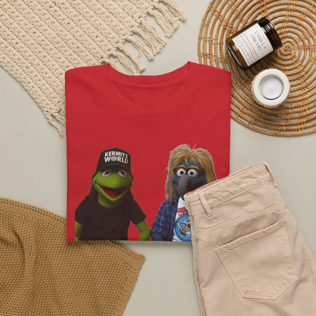 Kermit & Gonzo Waynes World Inspired Character Graphic T-Shirt