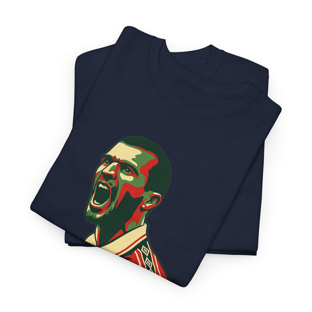 Roy Keane Retro Soccer Tee - Iconic Football Legend Graphic Shirt