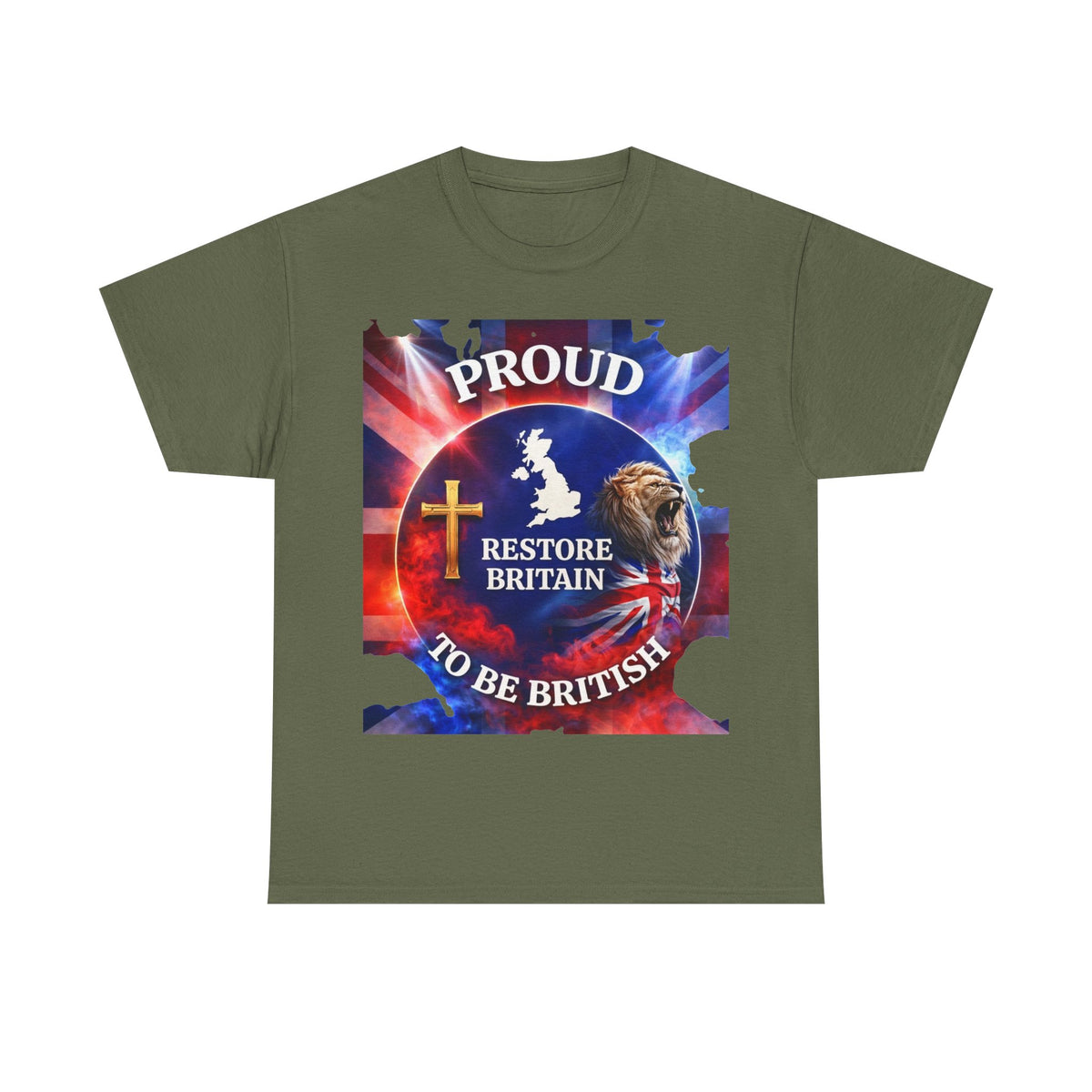Proud to Be British Restore Britain Cotton T‑Shirt