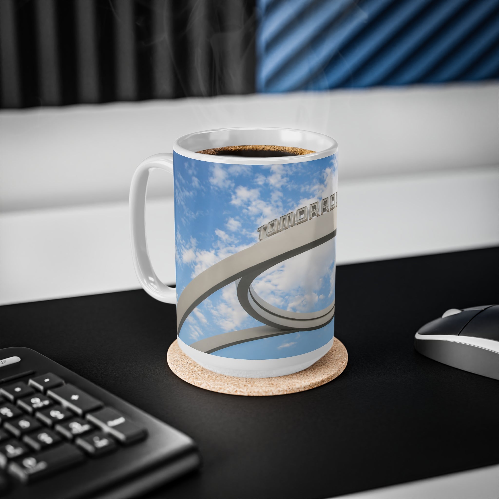 Tomorrowland Entrance Photo Ceramic Mug - 11oz/15oz Sky & Arch Coffee Cup