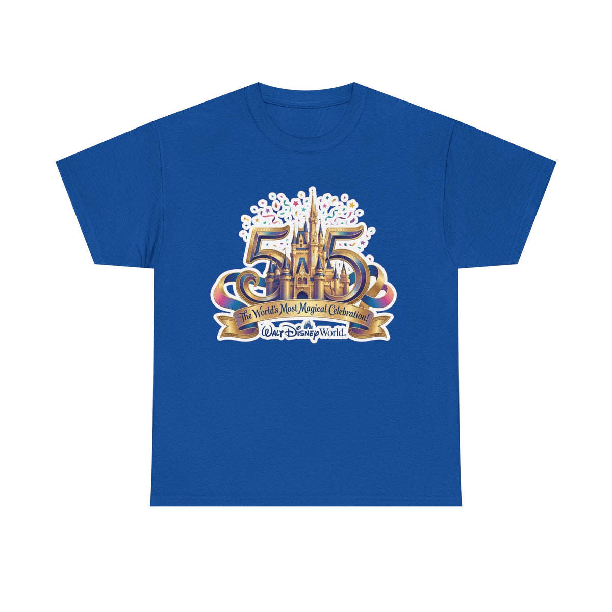 Disney World 50th Anniversary Castle Tee — 'The World's Most Magical Celebration' Souvenir T-Shirt