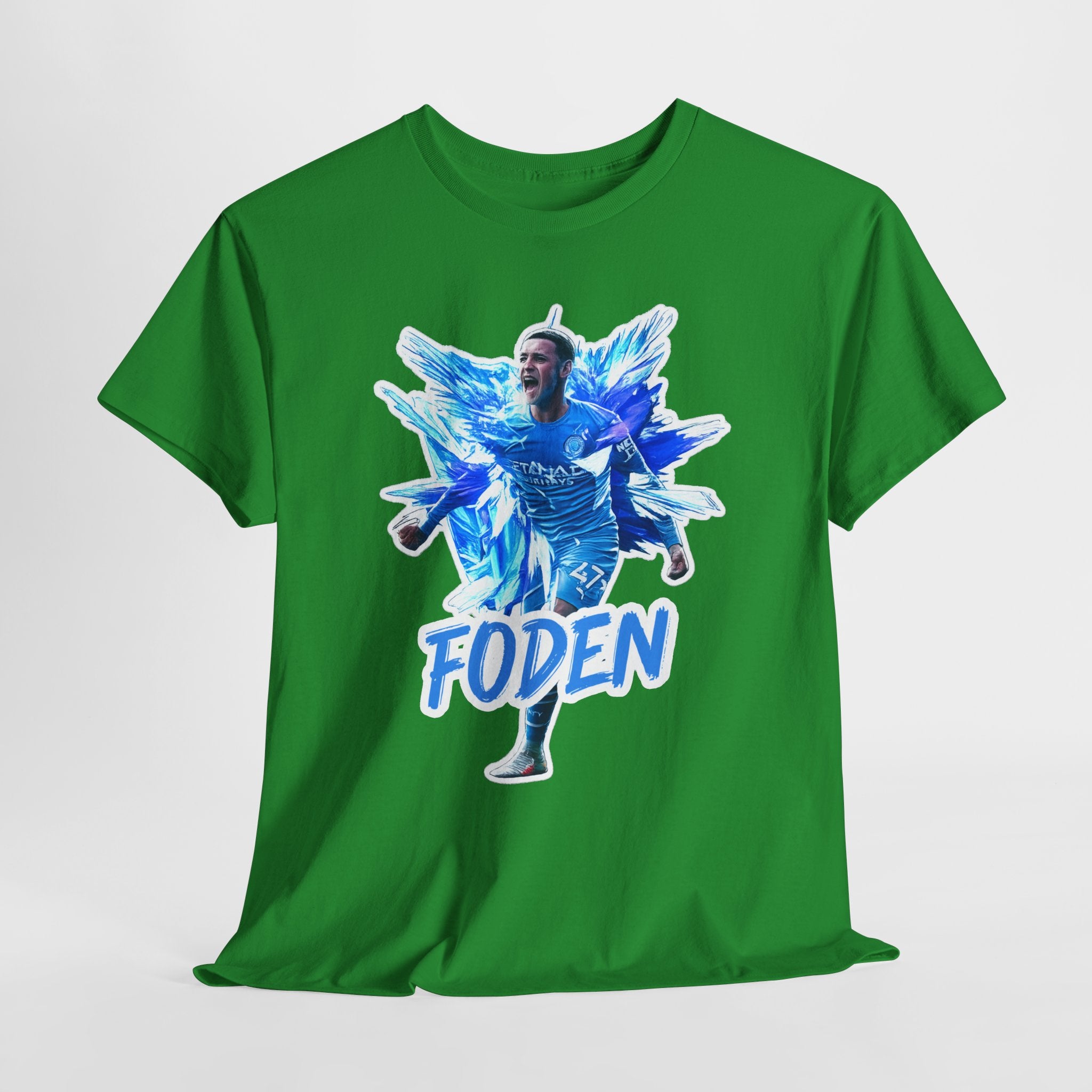 Phil Foden Manchester City Soccer T‑Shirt — Blue Graphic Football Fan Tee