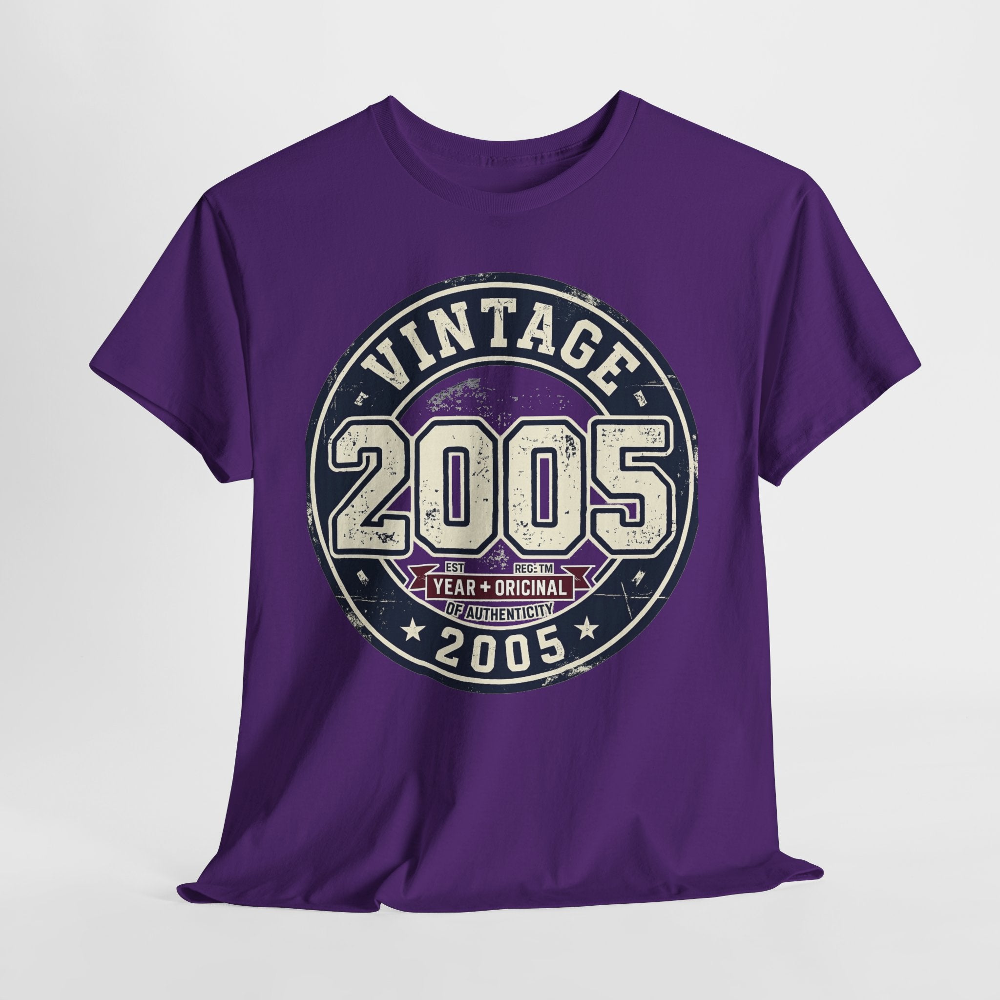 Vintage 2005 T-Shirt — Retro Birth Year Graphic Tee