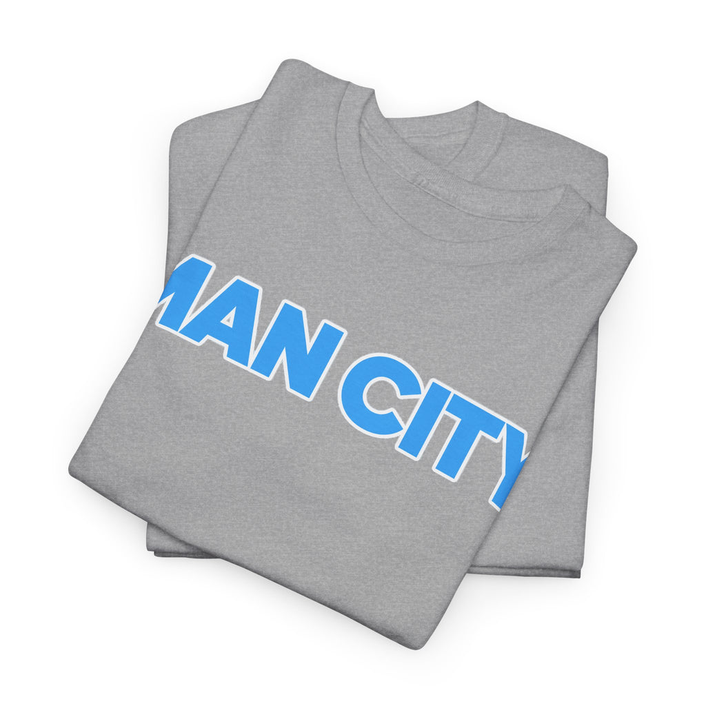 Man City Cotton T‑Shirt — Minimal Football Fan Tee