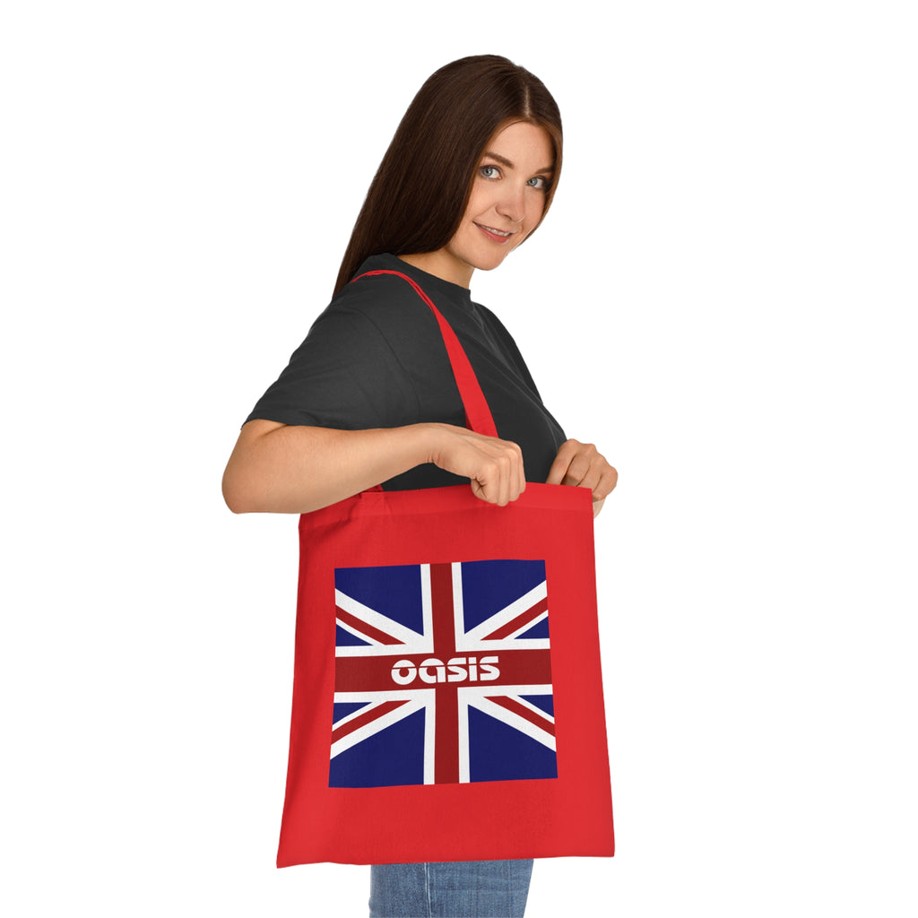 Union Jack Oasis Tote Bag — British Flag Cotton Shopper