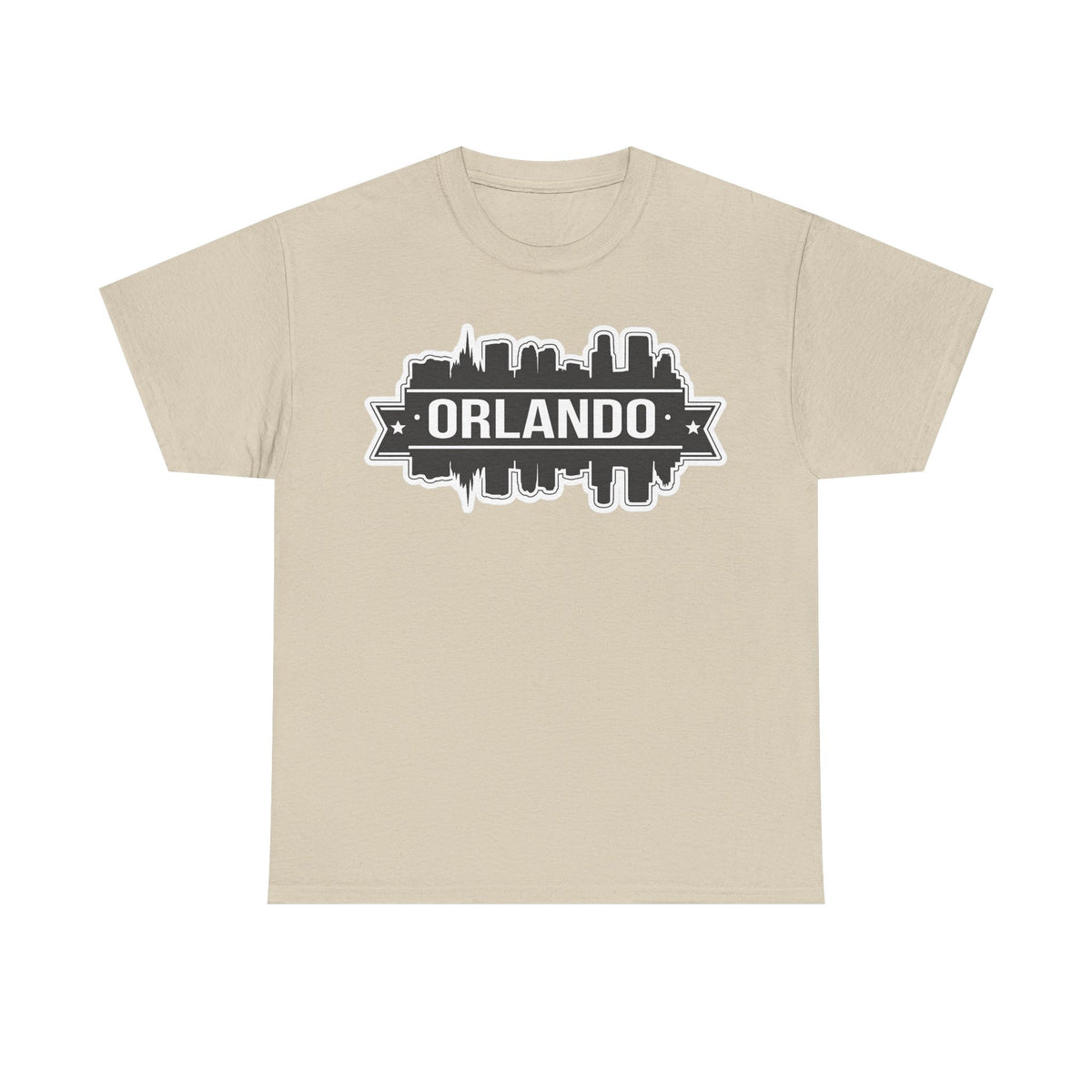 Orlando Skyline T-Shirt — Retro Badge Cityscape Tee