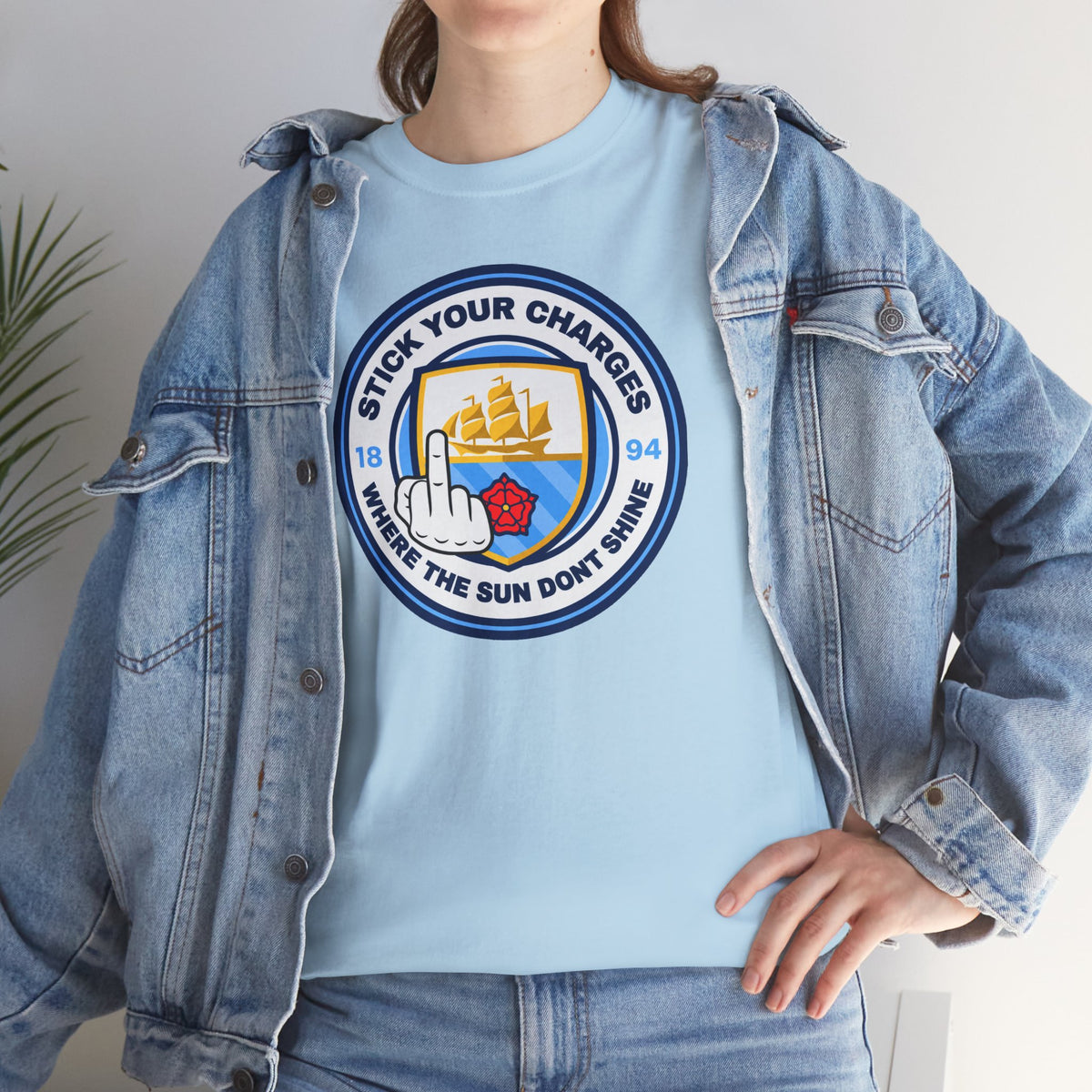 Manchester City "Stick Your Charger Where the Sun Don't Shine" Cotton t-shirt
