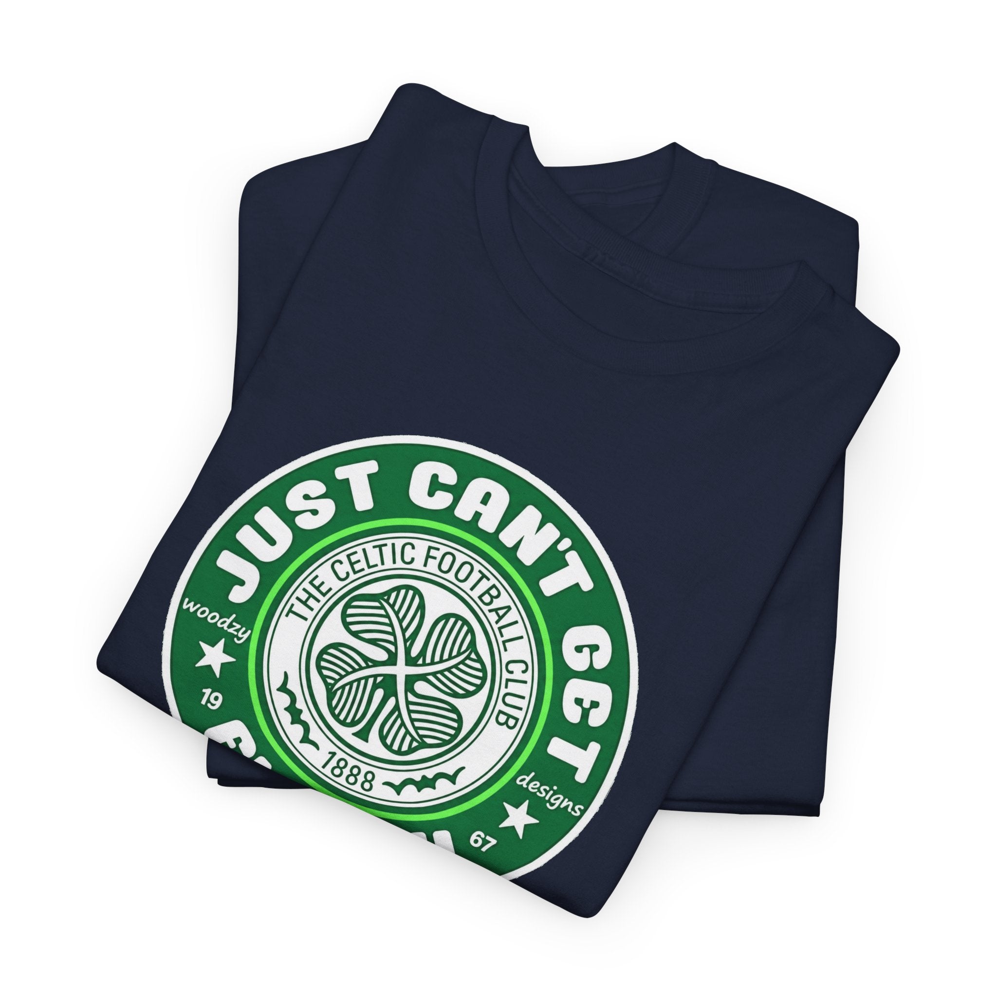 Celtic T-Shirt — "Just Can't Get Enough" Green Shamrock St. Patrick's Day Tee