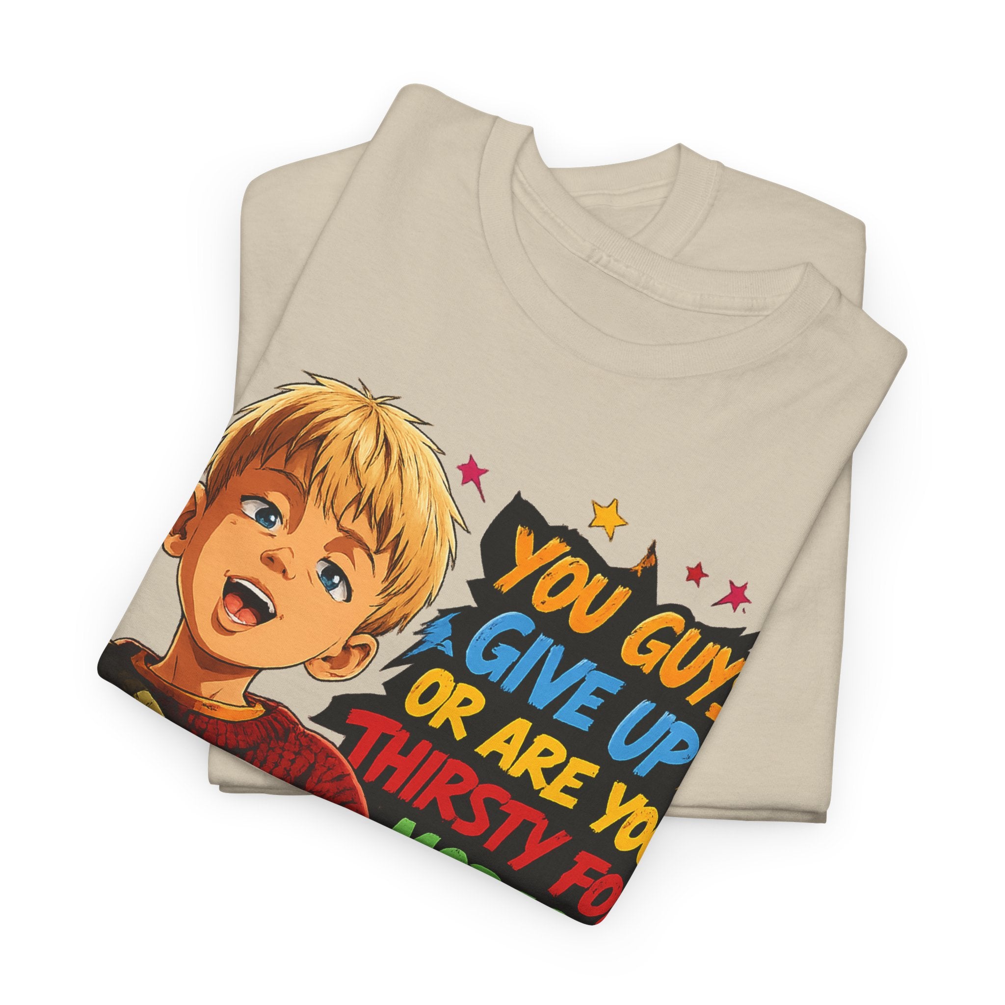 Home Alone Inspired Graphic Tee — 'You Guys Give Up or Are You Thirsty for More?' Nostalgic Comic Boy T-Shirt