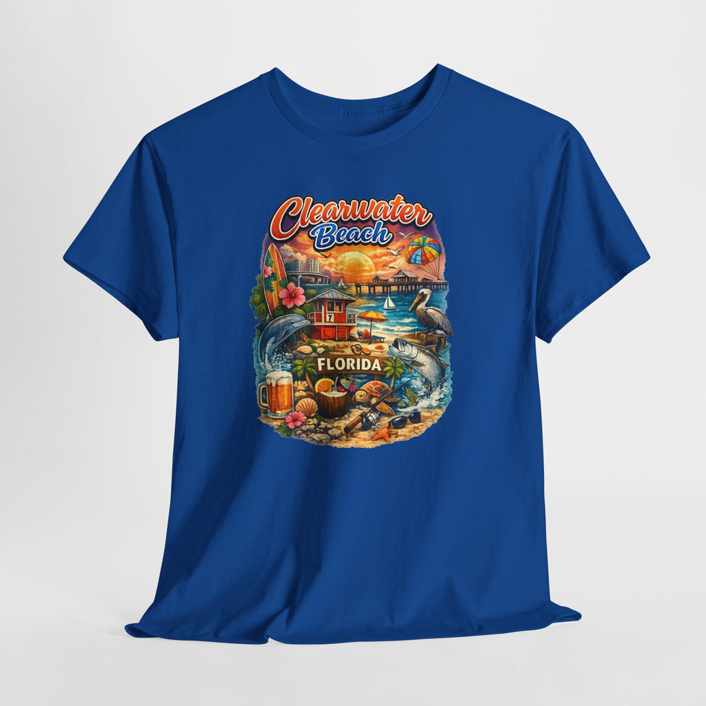 Clearwater Beach Florida Vintage Vacation T-Shirt