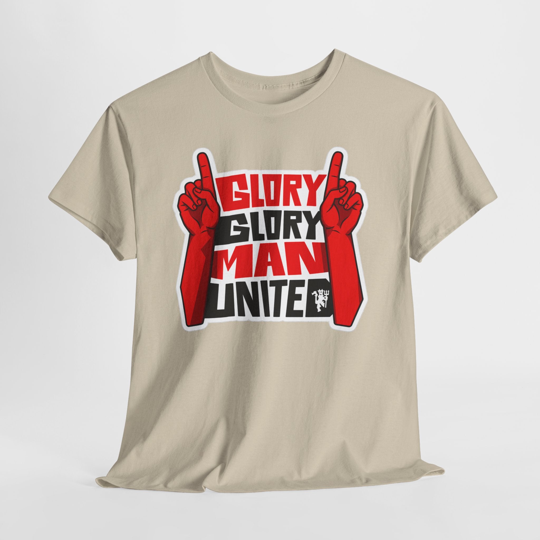 Glory Glory Man United T-Shirt — Retro Red Football Fan Tee