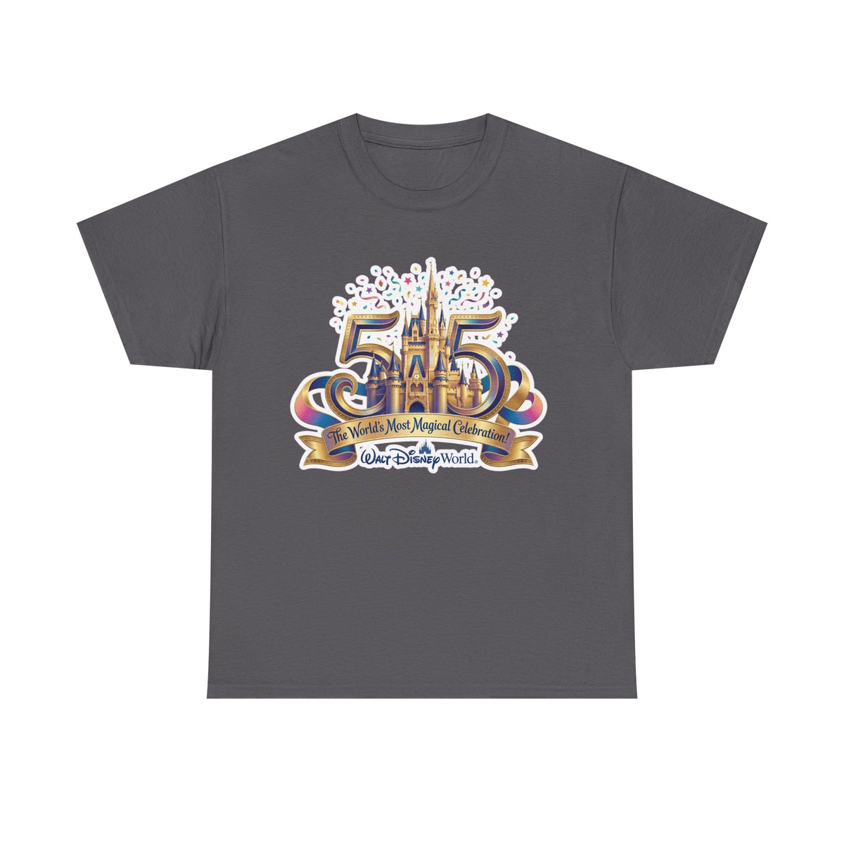 Disney World 50th Anniversary Castle Tee — 'The World's Most Magical Celebration' Souvenir T-Shirt