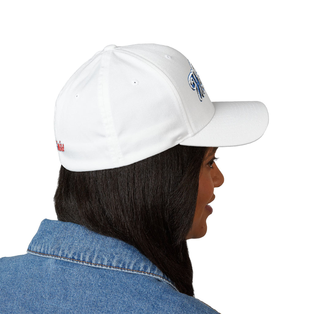 Wet 'n Wild Retro Embroidered Cap — Patriotic Red & Blue Retro Baseball Hat
