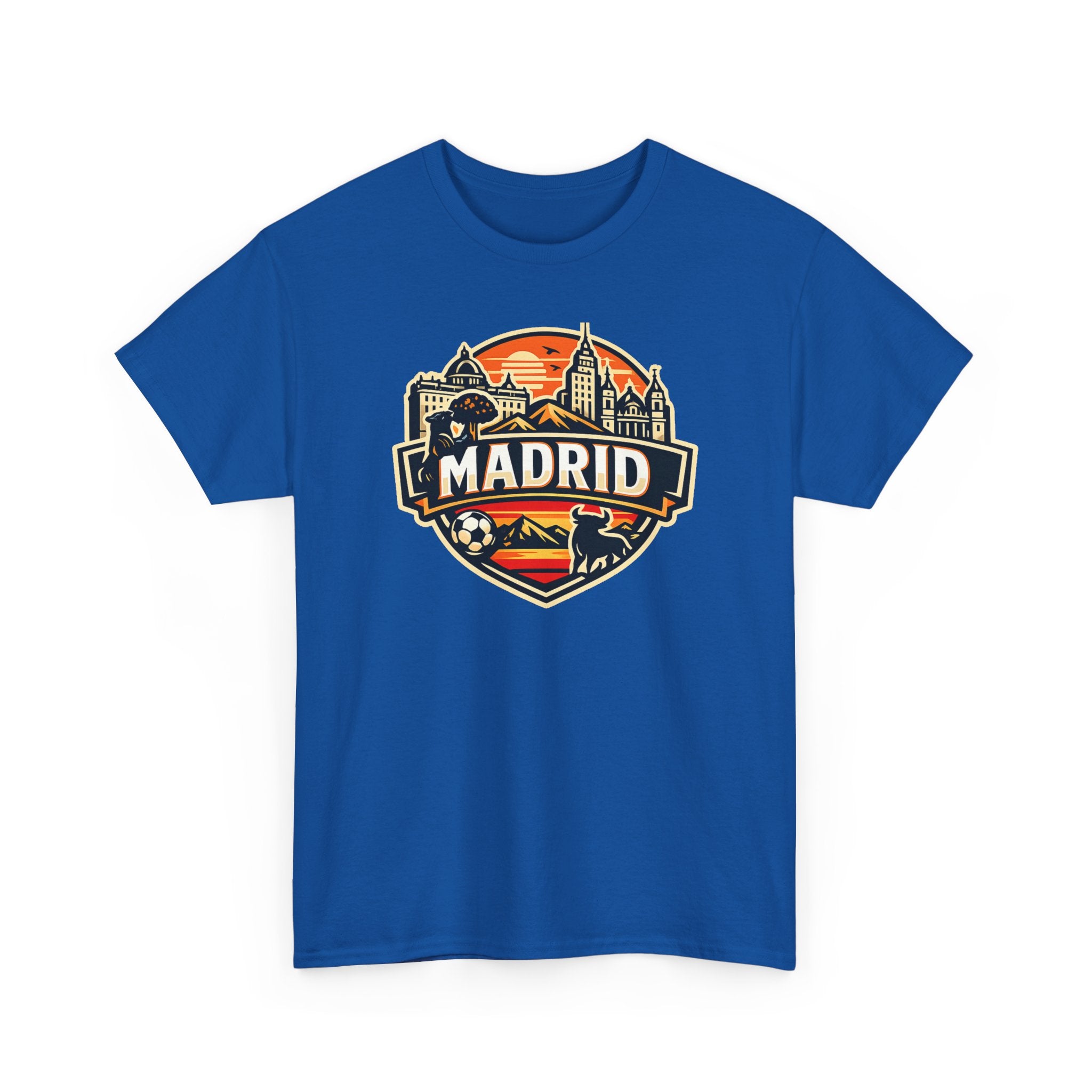 Madrid Skyline Soccer Crest T-Shirt