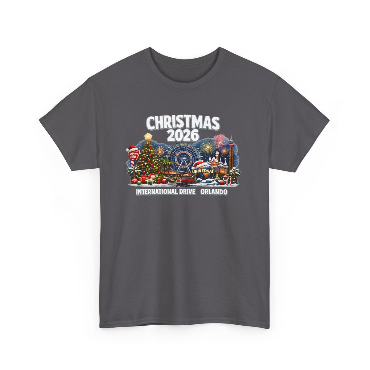Christmas 2026 International Drive Orlando Holiday Cotton T-Shirt