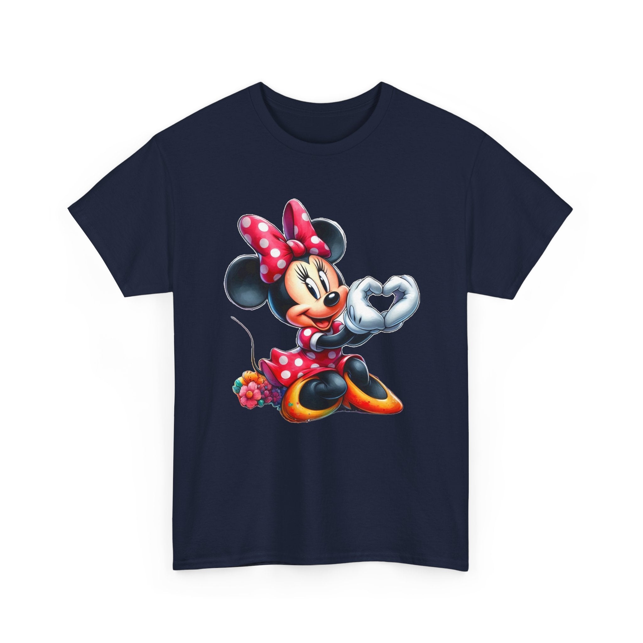 Minnie Mouse Character Heart Graphic Tee