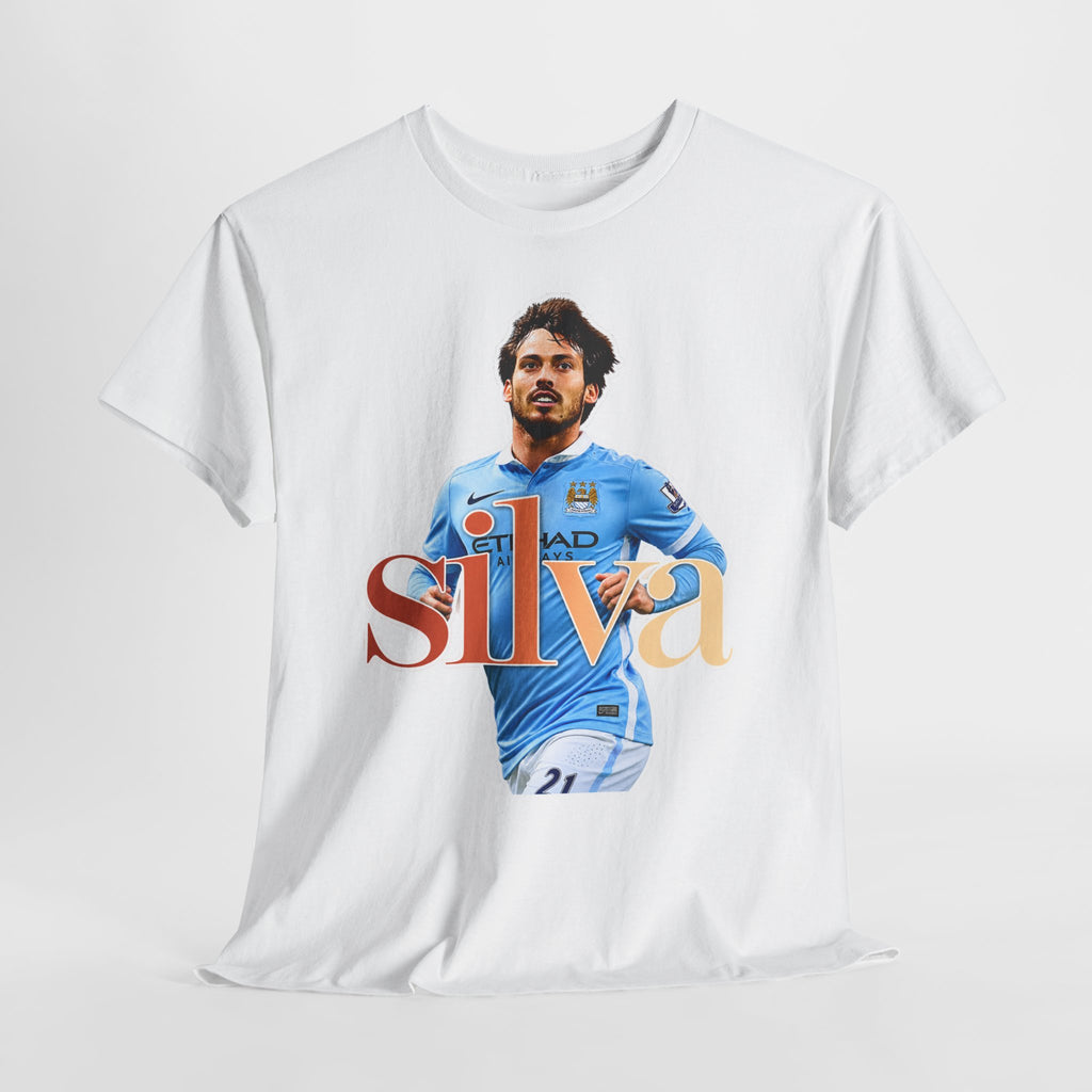 David Silva Manchester City Soccer Player Graphic Tee — Retro Football Fan Shirt